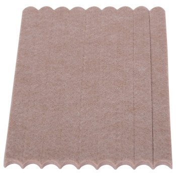 ProSource FE-S106-PS Furniture Pad, Felt Cloth, Beige, 6 x 1/2 in Dia, 1/2 in W, 3/16 in Thick, Square