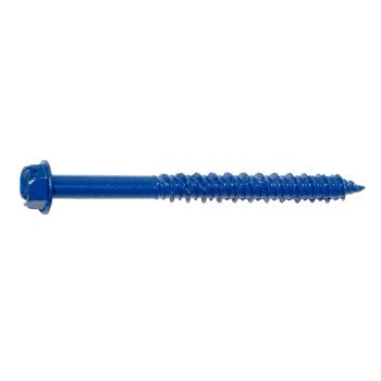 Midwest Fastener 09269 Masonry Screw, 1/4 in Dia, 2-3/4 in L, Steel, 100/PK