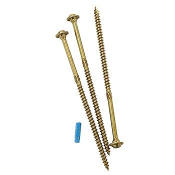 GRK Fasteners RSS 10163 Structural Screw, 1/4 in Thread, 3-1/2 in L, W-Cut Thread, Washer Head, Recessed Star Drive