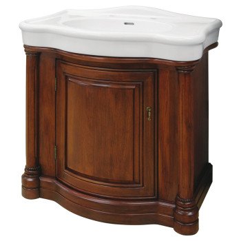 Foremost Wingate WIA3021 Bathroom Vanity Combo, Oak Wood, Antique Drop