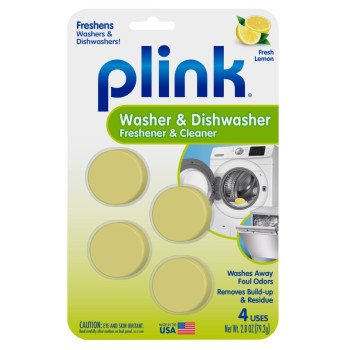 Plink PAL124T Dishwasher Freshener and Cleaner, Fresh Lemon, 2.8 oz Pack, Tablet