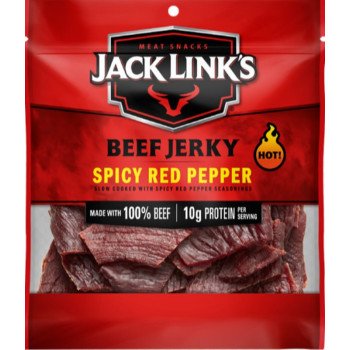 Jack Link's 10000039730 Beef Jerky, Spicy Red Pepper, 2.85 oz Bag