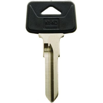 Hy-Ko 12005VL8 Automotive Key Blank, Brass/Plastic, Nickel, For: Volvo Vehicle Locks