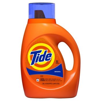 Tide 40213 Laundry Detergent, 42 oz, Bottle, Liquid, Original