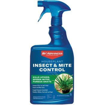 BioAdvanced 800100B RTU Houseplant Insect and Mite Control, Liquid, Spray Application, Indoor, 24 oz