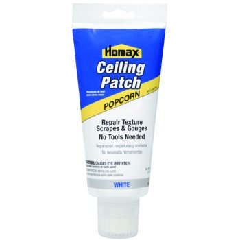 Homax 5225-06 Ceiling Patch, Slurry, Characteristic, White, 5 oz Tube