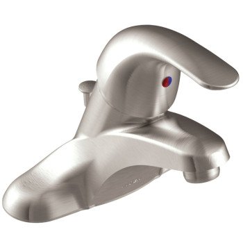 Moen Adler Series WSL84502SRN Bathroom Faucet, 1.2 gpm, 1-Faucet Handle, Metal, Brushed Nickel, Lever Handle