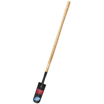 BULLY Tools 72530 Drain Spade, 5-1/4 in W Blade, 12 ga Gauge, Steel Blade, Wood Handle, 45 in L Handle