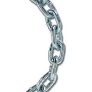 Koch A01160 Proof Coil Chain, 3/16 in, 10 ft L, 30 Grade, Carbon Steel, Electro-Galvanized