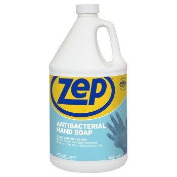 Zep R46124 Antibacterial Hand Soap, Viscous Liquid, Clean, 128 oz Bottle