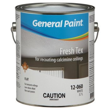 General Paint 12-060-16 Ceiling Paint, Flat, White, 1 gal