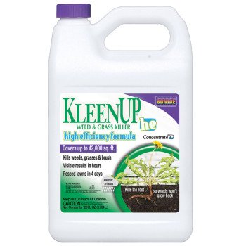 Bonide KleenUp he 754 Weed and Grass Killer Concentrate, Liquid, Amber/Light Brown, 1 gal