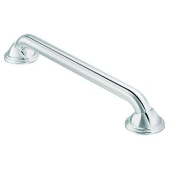 Moen LR8724D2BN Grab Bar, 24 in L Bar, 500 lb, Stainless Steel, Brushed Nickel, Screw Mounting