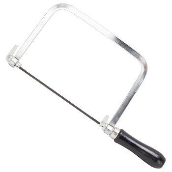 Vulcan JL52079 Coping Saw, 6 in L Blade, (3) 24 TPI, (1) 1 TPI and (1) 15 TPI TPI, Carbon Steel Blade, Ergonomic Handle