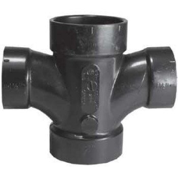 IPEX 027094 Sanitary Pipe Tee, 3 in, Hub, ABS, SCH 40 Schedule