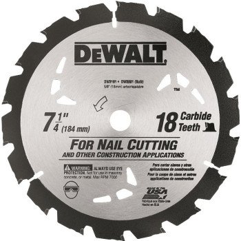 DW3191 7-1/4IN CIRC. SAW BLADE