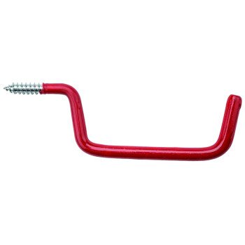 National Hardware V2157 Series N188-002 Ladder Hook, 4 in Projection, 1-1/2 in H, 1-1/2 in W, 6 in L, 15 lb, Steel, Red