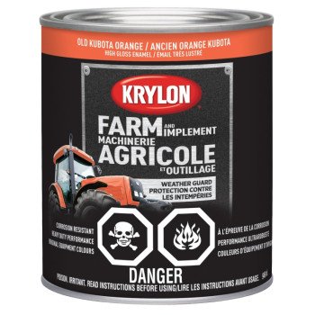 Krylon 2033 Farm Equipment Paint, Old Kubota Orange, 32 oz