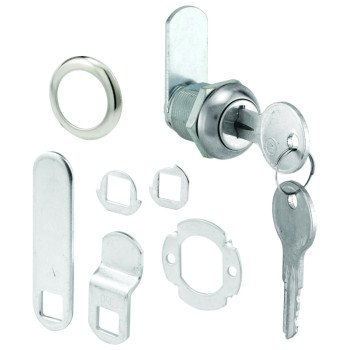 Defender Security U 9941KA Lock, Cam, Keyed Lock, Y11 Yale Keyway, Stainless Steel, Chrome