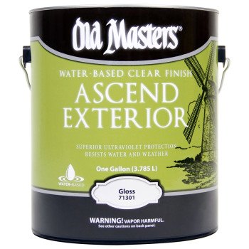 Old Masters 74401 Spar Urethane Paint, Gloss, Liquid, Clear, 1 gal, Can