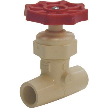 B & K 105-224 Stop Valve, 3/4 in Connection, Solvent Weld, 100 psi Pressure, CPVC Body