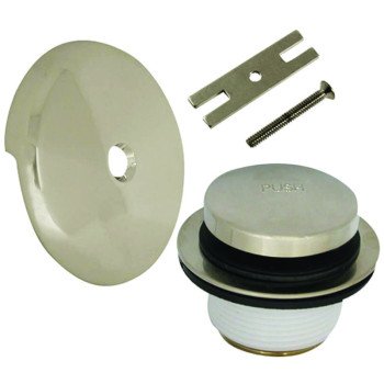 Danco 89237 Tub Drain Trim Kit, Metal, Brushed Nickel, For: 1-1/2 in and 1-3/8 in Drain Shoe Sizes