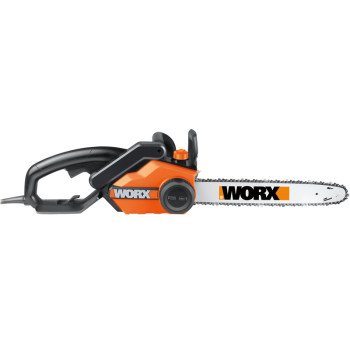 Worx WG304.1 Chainsaw, 15 A, 120 V, 18 in L Bar/Chain, 3/8 in Bar/Chain Pitch, Oregon Chain