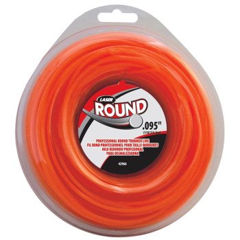 Laser 42966 Trimmer Line, 0.095 in Dia, 110 ft L, Nylon, Orange