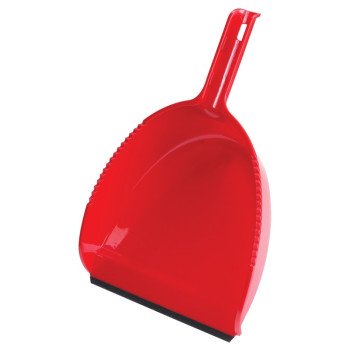 Vileda 117680 Dustpan, 13.3 in L, 9 in W, Plastic, Red