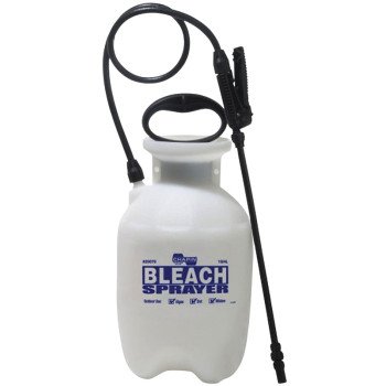 Chapin 20075 Bleach Sprayer, 1 gal Tank, Poly Tank, 34 in L Hose