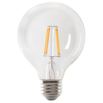 Feit Electric G2560/927CA/FIL/3 LED Bulb, Globe, G25 Lamp, 60 W Equivalent, E26 Lamp Base, Dimmable, Soft White Light