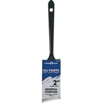 Linzer WC 2851-2 Paint Brush, 2 in W, 2-1/2 in L Bristle, Nylon/Polyester Bristle, Sash Handle