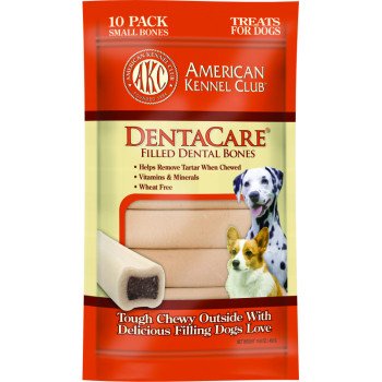 AKCDEN0031 TREAT DOG BONE 10CT