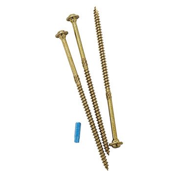 GRK Fasteners RSS 10273 Structural Screw, 3/8 in Thread, 3-1/8 in L, W-Cut Thread, Washer Head, Recessed Star Drive