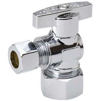 Southland 190-032HC Stop Valve, 5/8 x 3/8 in Connection, Compression, 125 psi Pressure, Brass Body