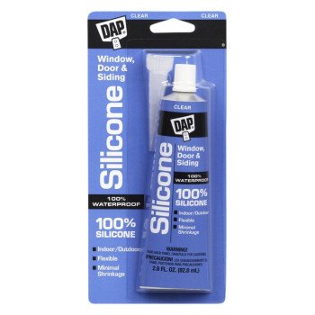 DAP 7079800753 Window and Door Sealant, Clear, -40 to 400 deg F, 2.8 fl-oz Squeeze Tube