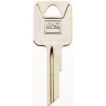 Hy-Ko 11010RA4 Automotive Key Blank, Brass, Nickel, For: AMC Vehicle Locks