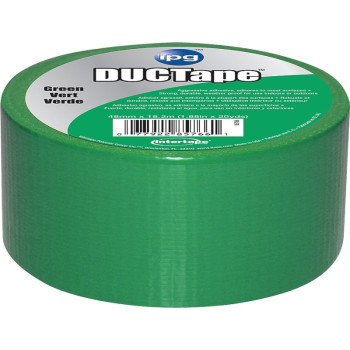 IPG 6720GRN Duct Tape, 20 yd L, 1.88 in W, Polyethylene-Coated Cloth Backing, Green