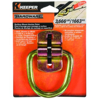 Keeper 04529 Anchor Point Wire Ring, Heavy-Duty, Steel