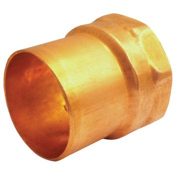 Elkhart Products 103 Series 30190 Pipe Adapter, 2 in, Sweat x FNPT, Copper