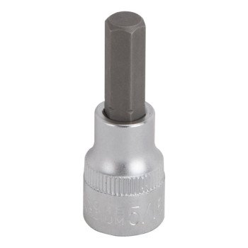 Vulcan 3506007321 Hex Bit Socket, 5/16 in Tip, 3/8 in Drive, Chrome, 1-7/8 in OAL