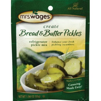 Mrs. Wages W625-DG425 Bread and Butter Pickle Mix, 1.94 oz Pouch