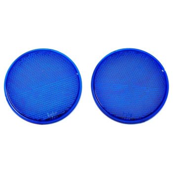 Hy-Ko CDRF-4B Carded Reflector, 9.63 in L Post, Blue Reflector