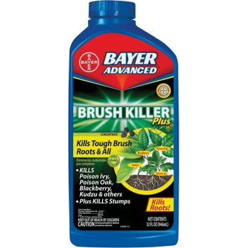 BioAdvanced 704640B Brush Killer, Compositions: Triclopyr, Triethylamine Salt, Ethanol, 32 oz Bottle, Liquid