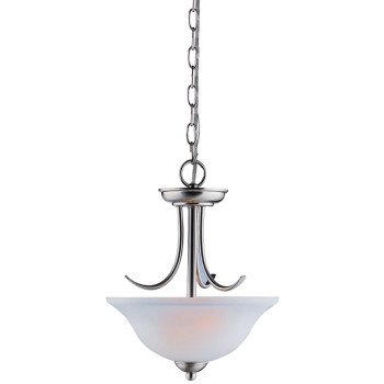 2-LITE FIXTURE PENDANT BR. NKL