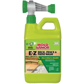 Mold Armor FG51264 Deck and Fence Wash, Liquid, Yellow, 64 oz, Spray Dispenser