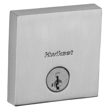 Kwikset Signature Series 258 SQT 15 SMT CP K4 V1 Deadbolt, 1 Grade, Zinc, Satin Nickel, 2-3/8, 2-3/4 in Backset