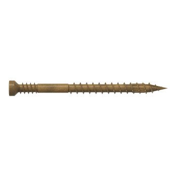 Simpson Strong-Tie FT07200R100 Screw, #7 Thread, 2 in L, Serrated Thread, Trim Head, 6-Lobe Drive, Saw Tooth Point