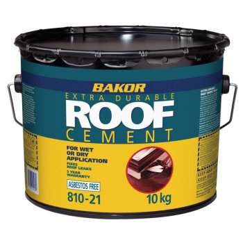 Henry BK81021612 Dry/Wet Roofing Patch, Black, Liquid, 10 L Pail