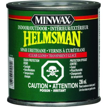 Minwax Helmsman 40001M444 Spar Urethane, Gloss, Clear, 236 mL, Can